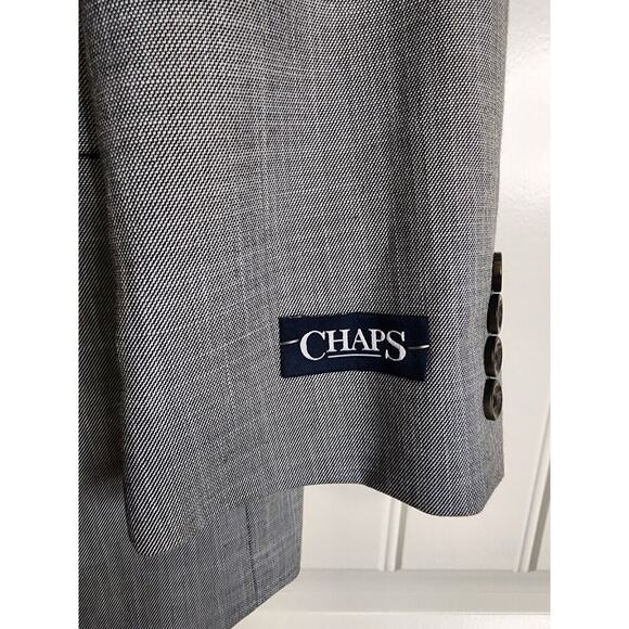 NWT CHAPS Men's Sport Jacket Size 42L Light Grey - Picture 3 of 7